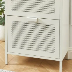 Outlet Pantone NINO Meuble à chaussures 2 portes 1 tiroir en métal L55cm