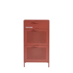 Outlet Pantone NINO Meuble à chaussures 2 portes 1 tiroir en métal L55cm