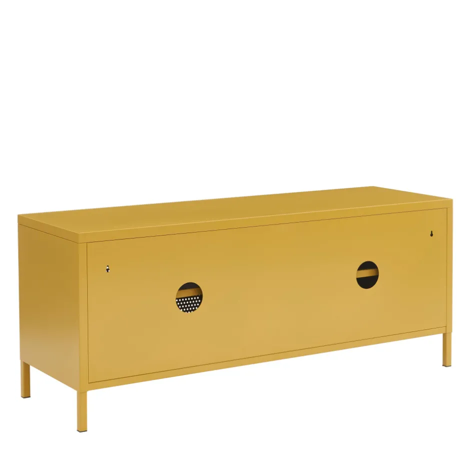 Outlet No name NINO Meuble TV 2 portes en métal PANTONE L120cm