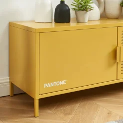 Outlet No name NINO Meuble TV 2 portes en métal PANTONE L120cm