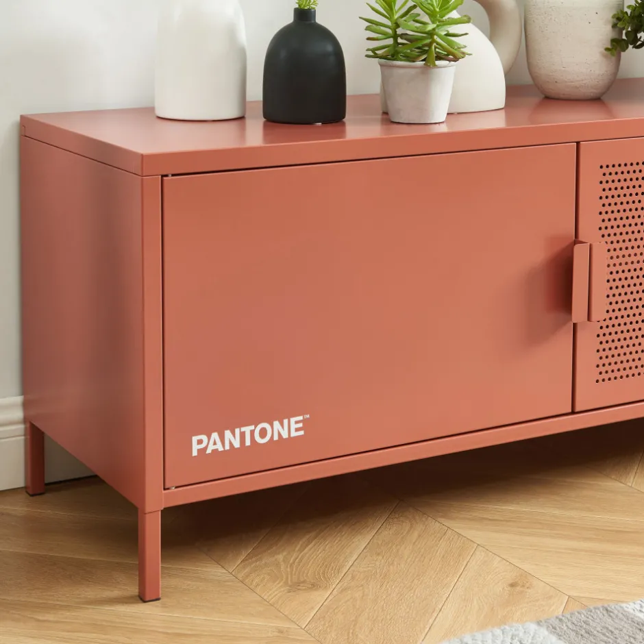 Outlet No name NINO Meuble TV 2 portes en métal PANTONE L120cm