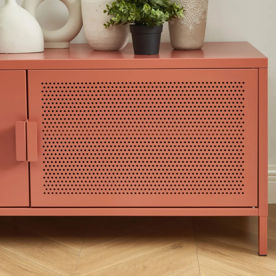 Outlet No name NINO Meuble TV 2 portes en métal PANTONE L120cm
