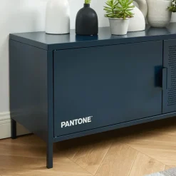 Outlet No name NINO Meuble TV 2 portes en métal PANTONE L120cm