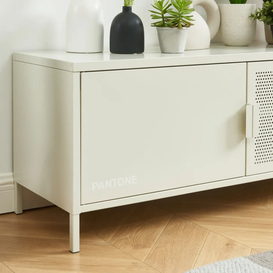 Outlet No name NINO Meuble TV 2 portes en métal PANTONE L120cm
