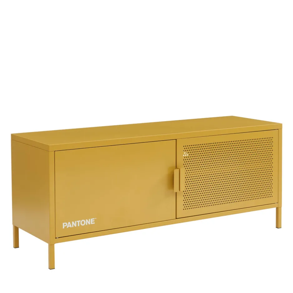 Outlet No name NINO Meuble TV 2 portes en métal PANTONE L120cm