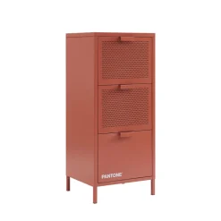 Pantone NINO Petit meuble de rangement 3 tiroirs en métal H105cm