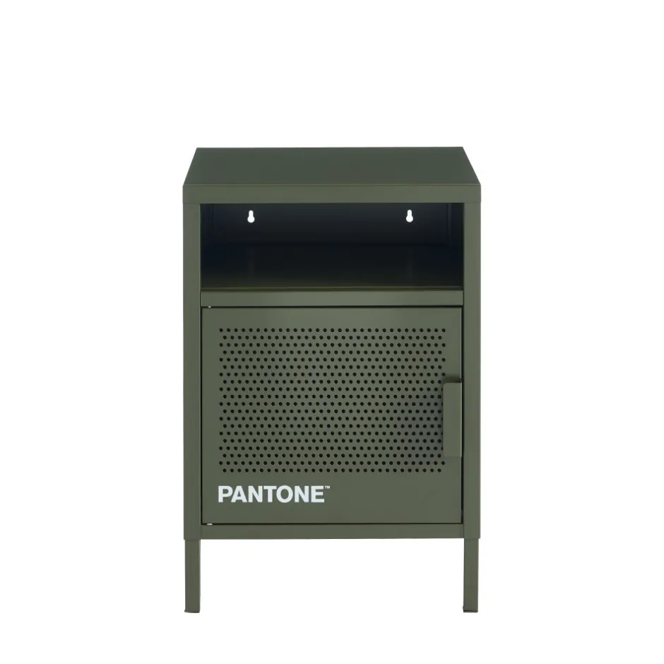 Pantone NINO Table de chevet 1 porte en métal
