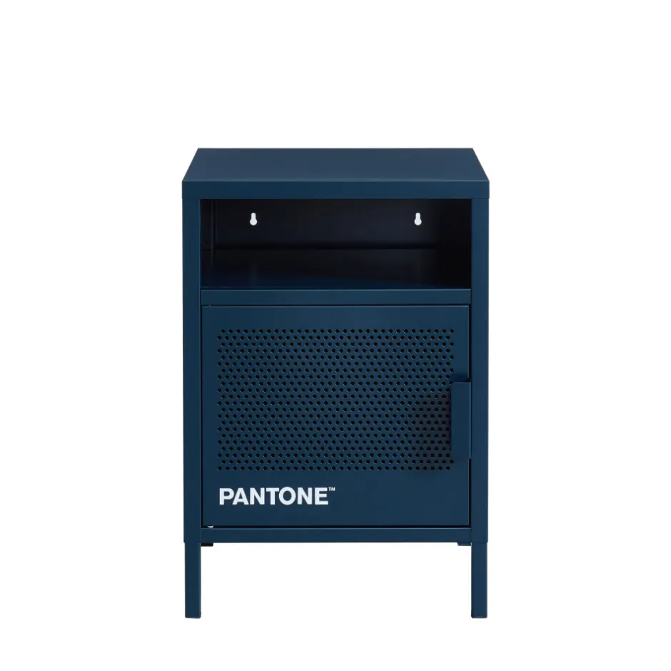 Pantone NINO Table de chevet 1 porte en métal