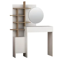 Discount Drawer NIYA Coiffeuse 1 tiroir avec miroir L71,50cm
