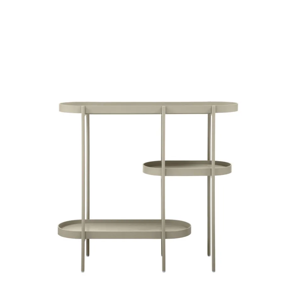 Sale Woood NOAN Console ovale en bois et métal L90cm