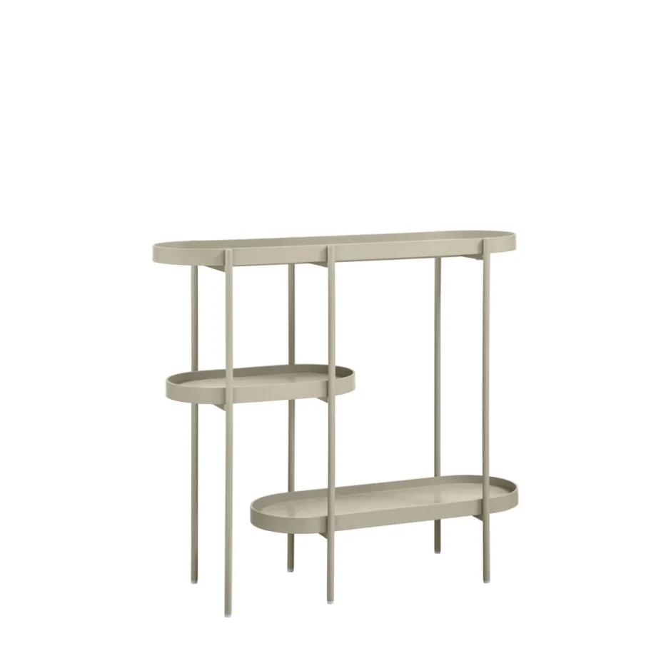Sale Woood NOAN Console ovale en bois et métal L90cm
