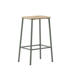 Best No name NOKI Lot de 2 tabourets de bar en bois et métal H65cm