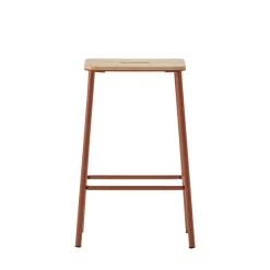 Best No name NOKI Lot de 2 tabourets de bar en bois et métal H65cm