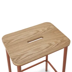 Best No name NOKI Lot de 2 tabourets de bar en bois et métal H65cm