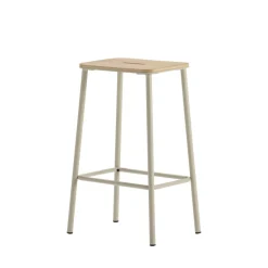 Best No name NOKI Lot de 2 tabourets de bar en bois et métal H65cm