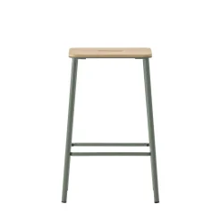 Best No name NOKI Lot de 2 tabourets de bar en bois et métal H65cm