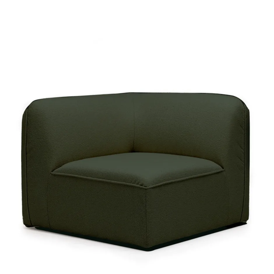 Sale Drawer NOOR Angle réversible pour canapé modulable en tissu bouclette