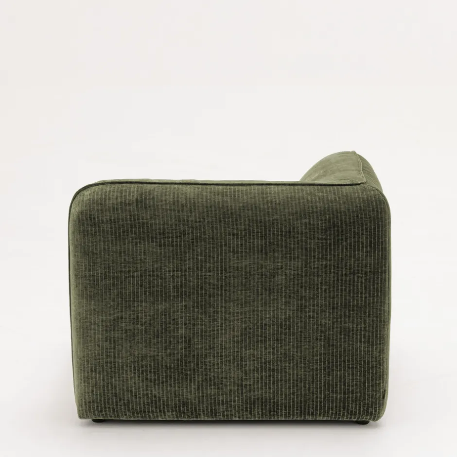 Outlet Drawer NOOR Angle réversible pour canapé modulable en velours côtelé