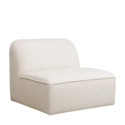 Online Drawer NOOR Chauffeuse pour canapé modulable en tissu bouclette