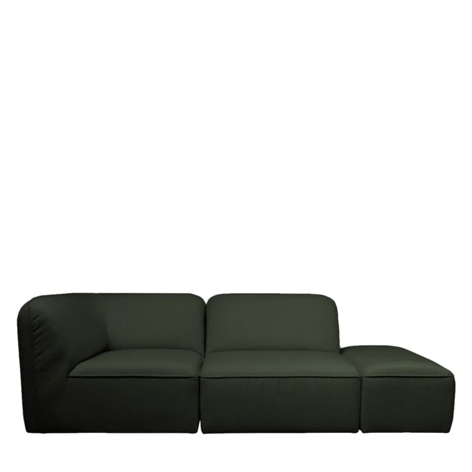 Online Drawer NOOR Chauffeuse pour canapé modulable en tissu bouclette