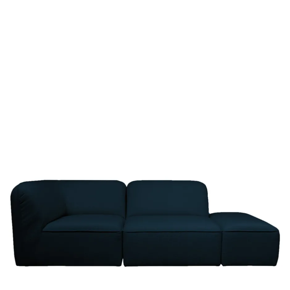 Online Drawer NOOR Chauffeuse pour canapé modulable en tissu bouclette