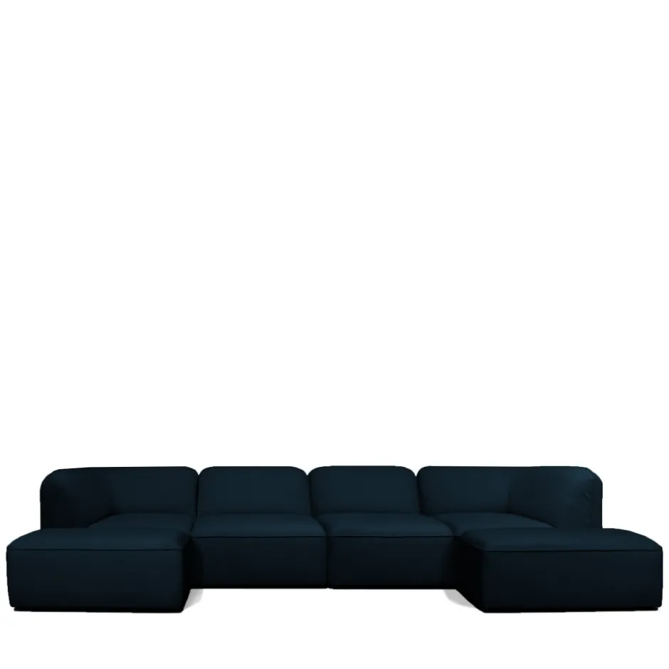 Online Drawer NOOR Chauffeuse pour canapé modulable en tissu bouclette