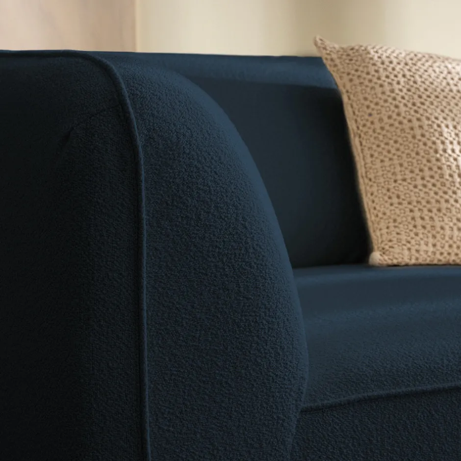 Online Drawer NOOR Chauffeuse pour canapé modulable en tissu bouclette