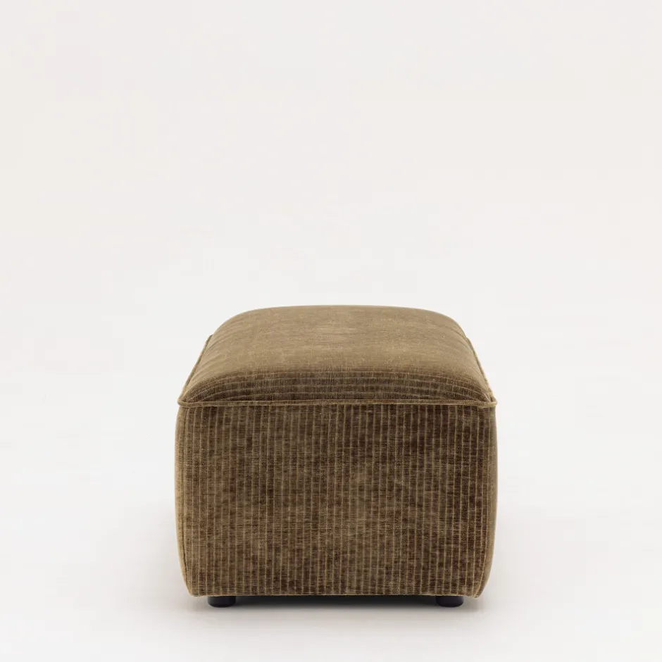Discount Drawer NOOR Pouf pour canapé modulable en velours côtelé