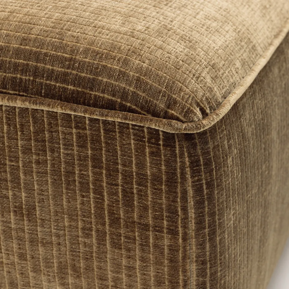 Discount Drawer NOOR Pouf pour canapé modulable en velours côtelé