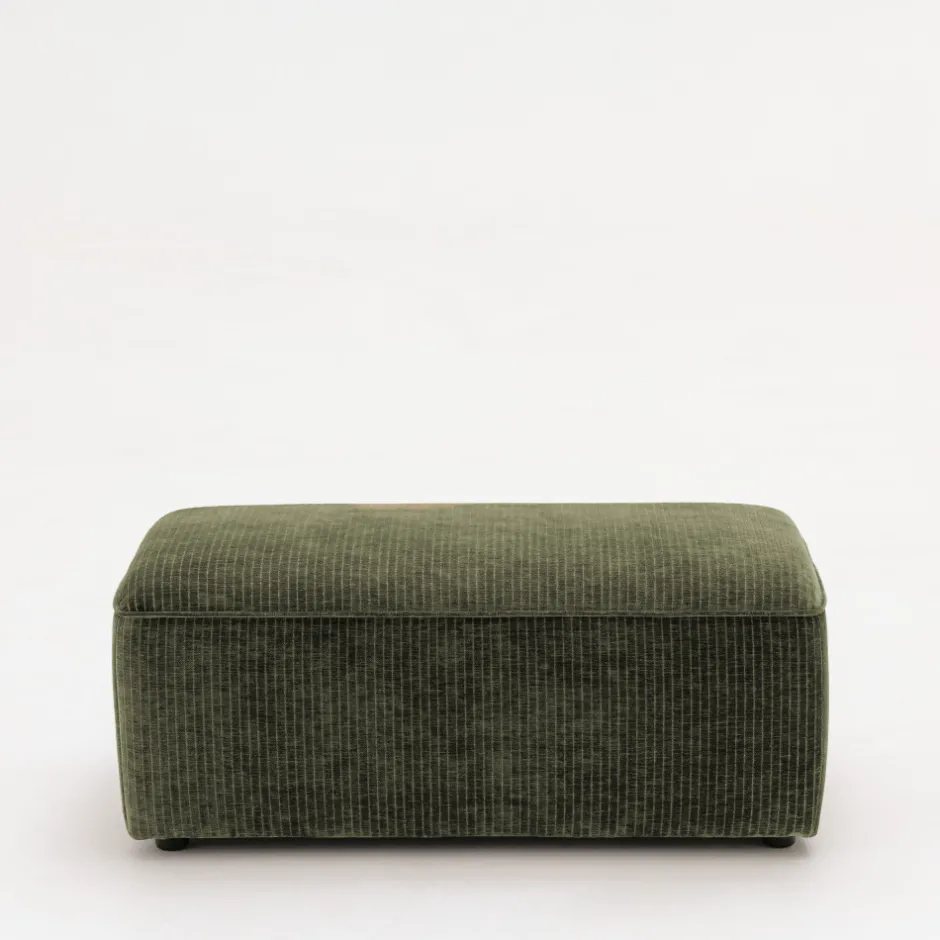 Discount Drawer NOOR Pouf pour canapé modulable en velours côtelé