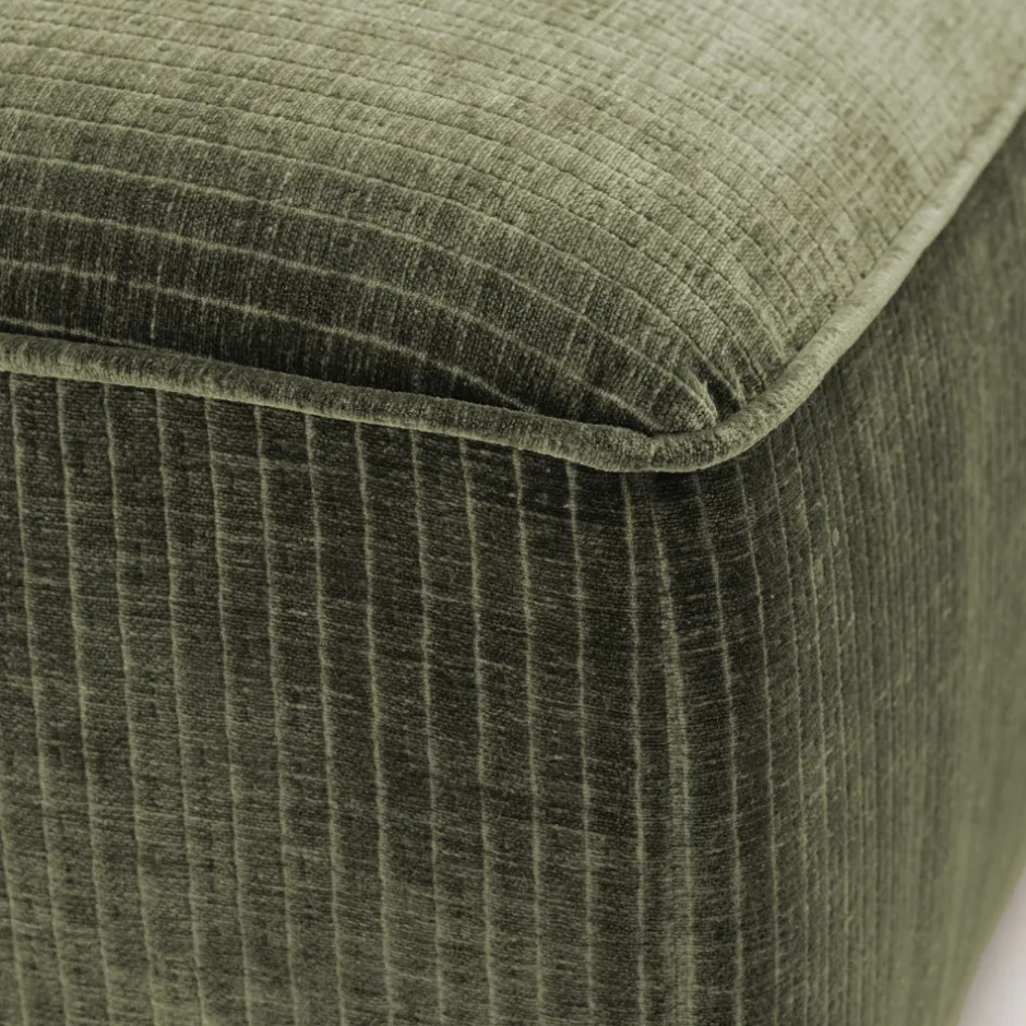 Discount Drawer NOOR Pouf pour canapé modulable en velours côtelé