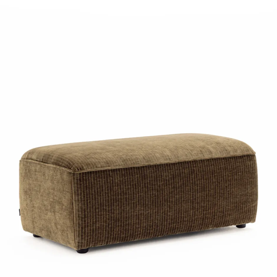 Discount Drawer NOOR Pouf pour canapé modulable en velours côtelé