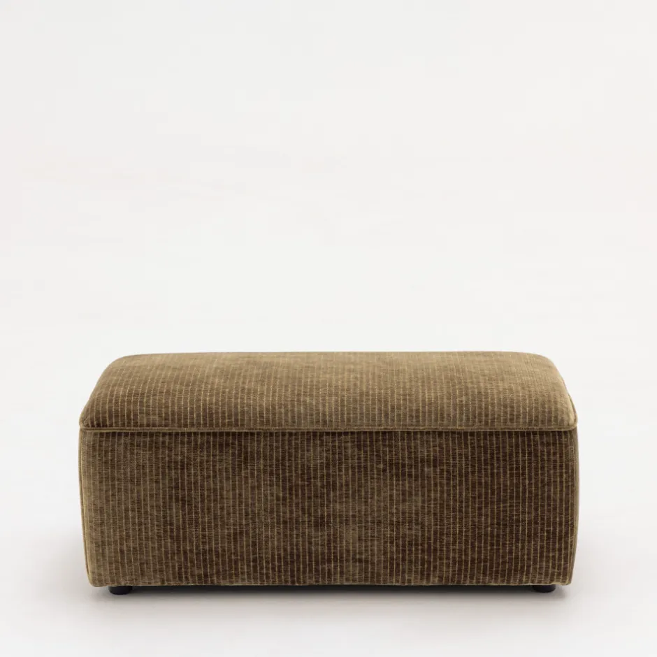Discount Drawer NOOR Pouf pour canapé modulable en velours côtelé
