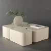 Online Venture Home NORLAND Lot de 3 tables basses organiques en bois 92x70cm