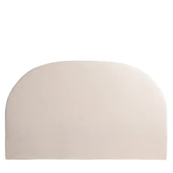 Clearance Drawer NOUSSA Tête de lit en coton et lin demi-lune L150cm