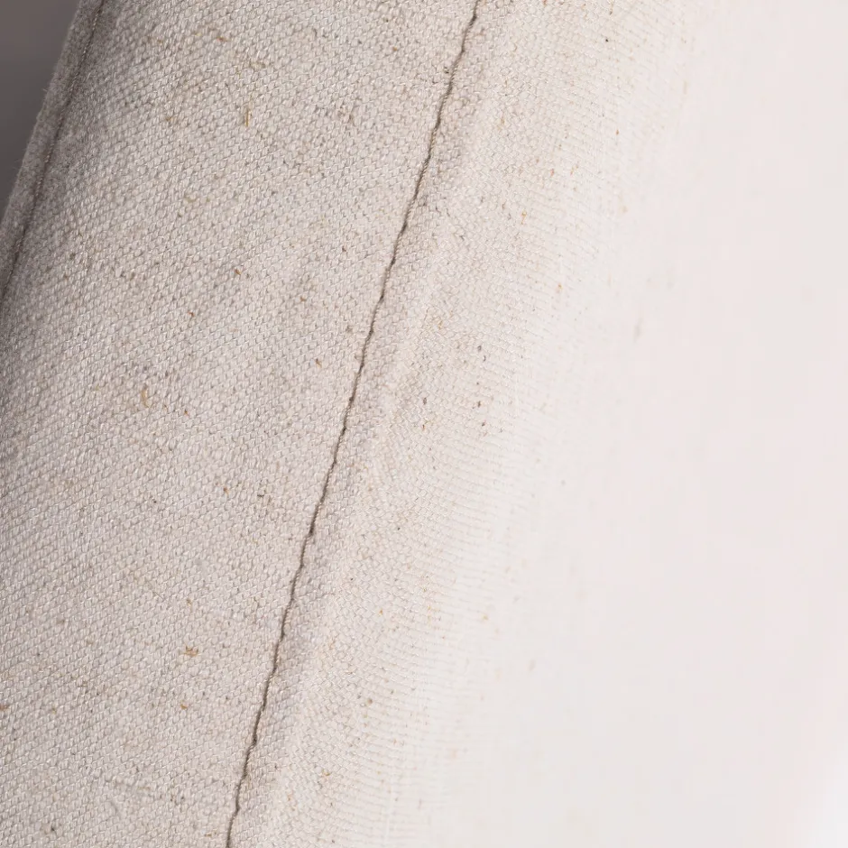 Clearance Drawer NOUSSA Tête de lit en coton et lin demi-lune L150cm