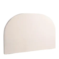 Online Drawer NOUSSA Tête de lit en coton et lin demi-lune L170cm