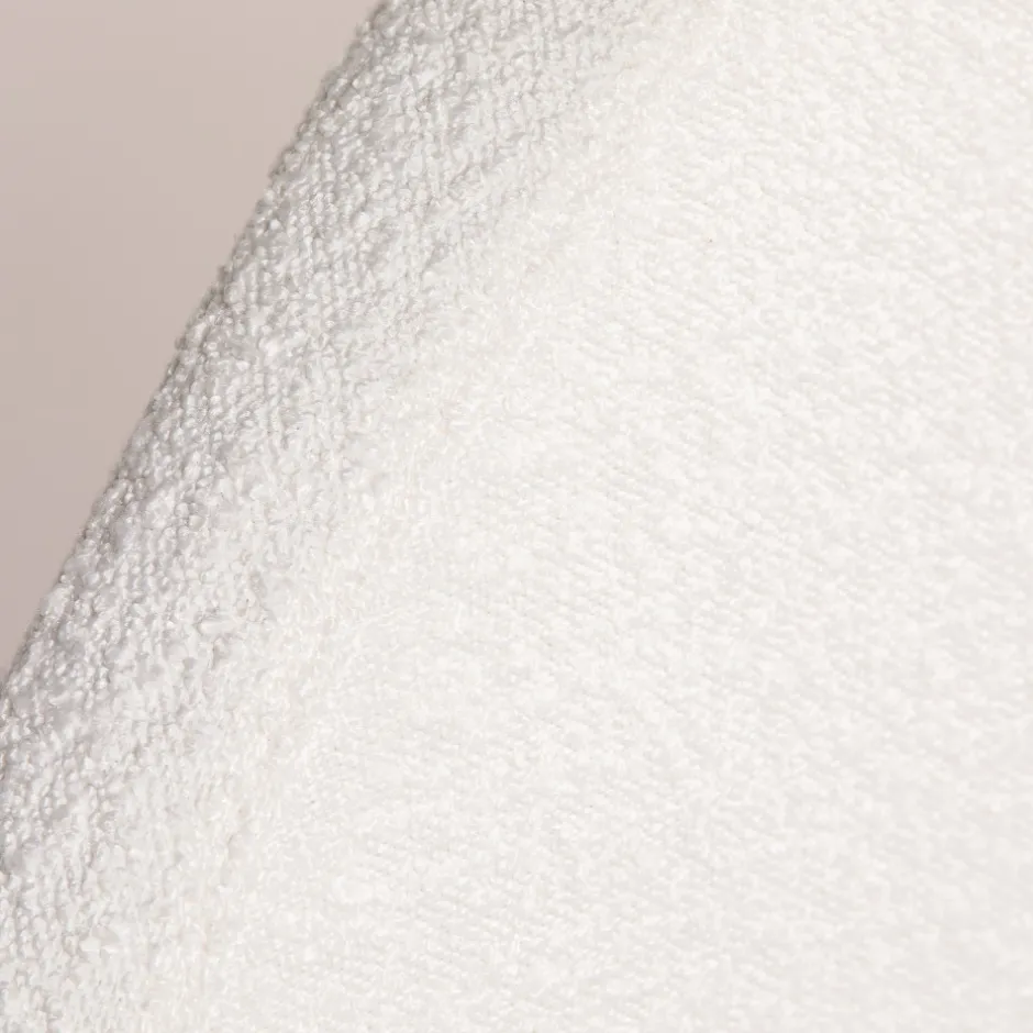 New Drawer NOUSSA Tête de lit en tissu bouclette demi-lune L150cm