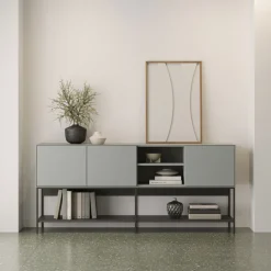 Online No name NOXA Buffet 3 portes en bois et métal L180cm