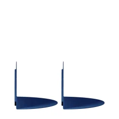 Discount Drawer NUAGIO Lot de 2 étagères murales demi-cercle en métal L33cm