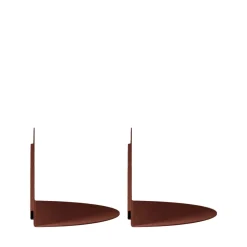 Discount Drawer NUAGIO Lot de 2 étagères murales demi-cercle en métal L33cm