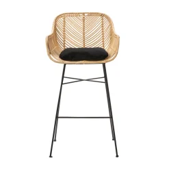 Online Drawer NUNUHAI Lot de 2 tabourets de bar en rotin H68cm