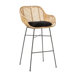 Online Drawer NUNUHAI Lot de 2 tabourets de bar en rotin H68cm