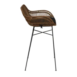 Online Drawer NUNUHAI Lot de 2 tabourets de bar en rotin H68cm