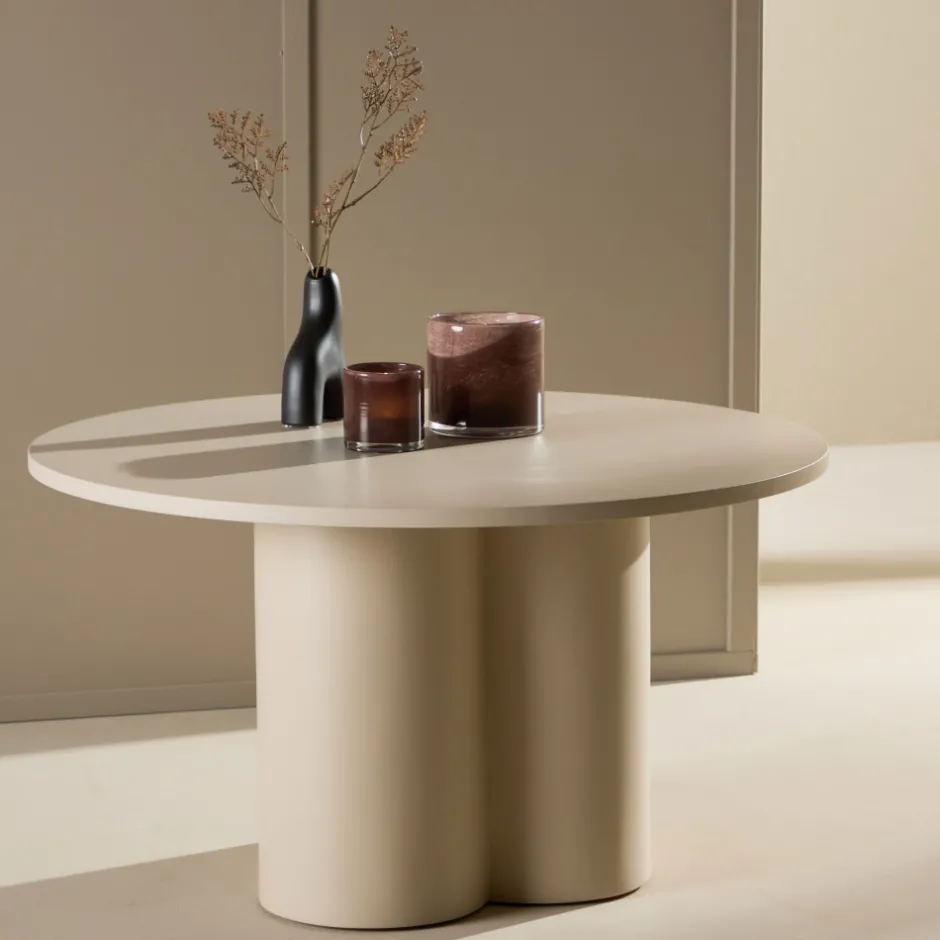 Best Venture Home OLIVIA Table basse ronde en bois ø80cm
