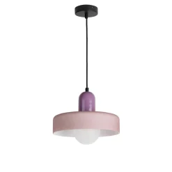 Online Leitmotiv OPACO GRATO Suspension en métal avec abat-jour cylindrique
