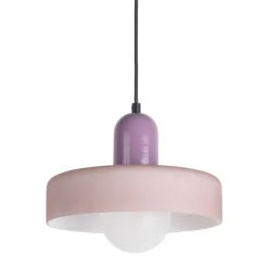 Online Leitmotiv OPACO GRATO Suspension en métal avec abat-jour cylindrique