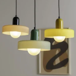 Online Leitmotiv OPACO GRATO Suspension en métal avec abat-jour cylindrique