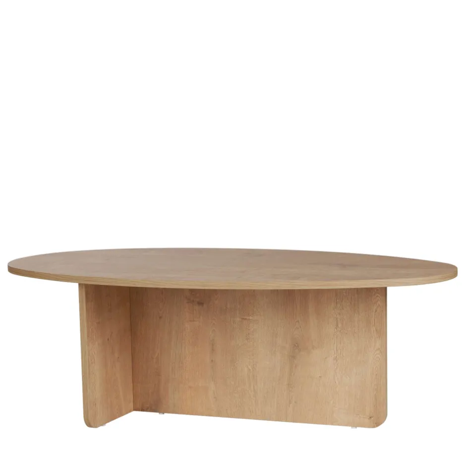 Clearance Drawer ORIS Table basse organique en bois 120x65cm