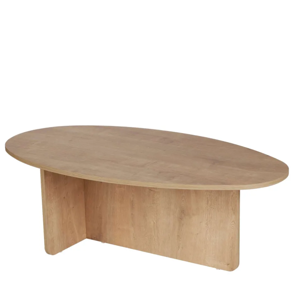 Clearance Drawer ORIS Table basse organique en bois 120x65cm